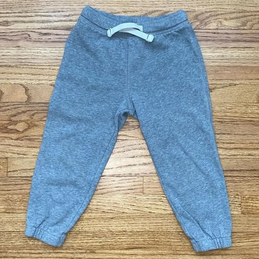 Carter's Toddler Gray Jogger Sweatpants 3T Elastic Drawstring Unisex